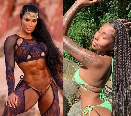 Irmã de Gracyanne Barbosa surge de fio dental e bumbum rouba a cena