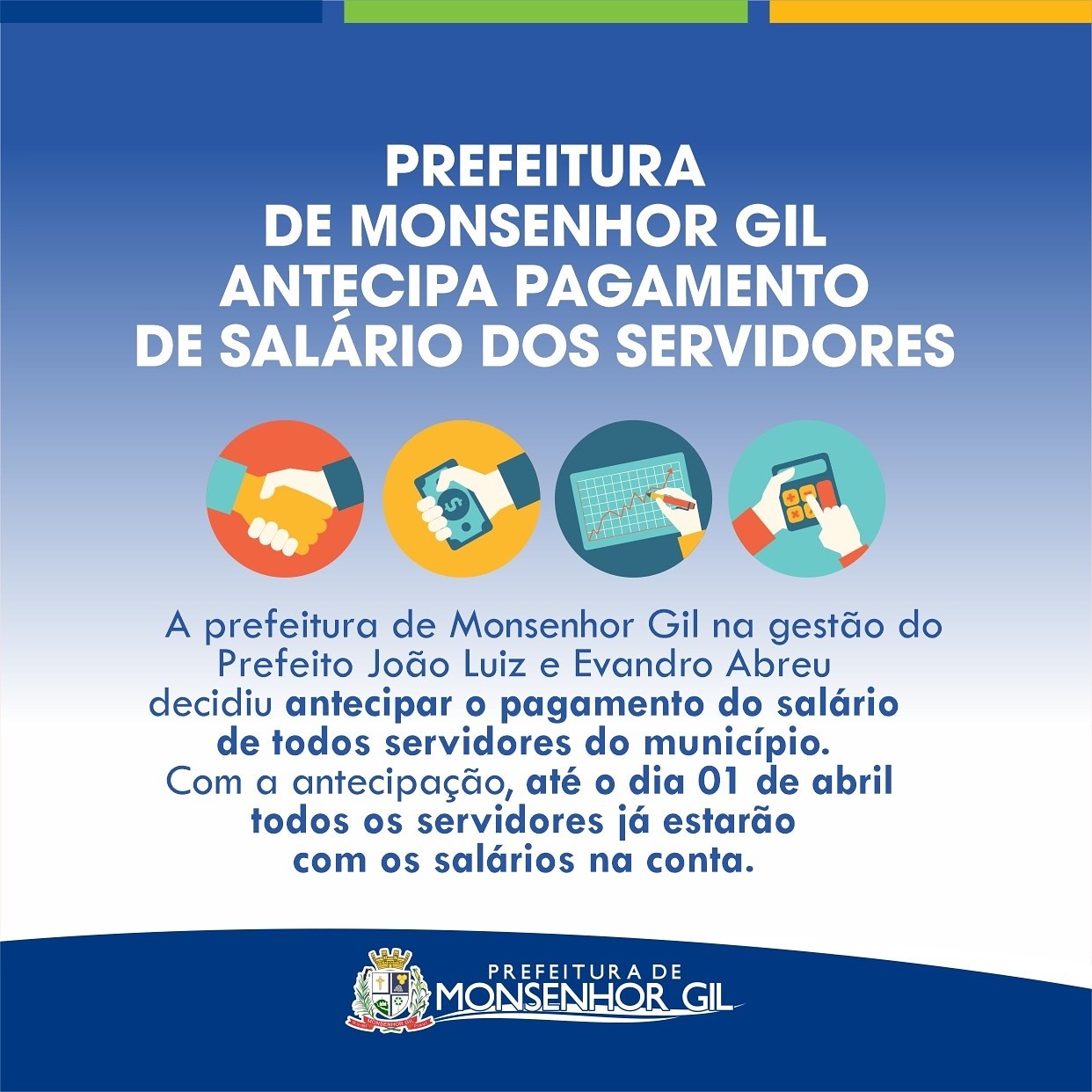 Prefeito João Luiz surpreende mais uma vez e antecipa pagamentos de salários