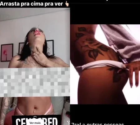 MC Mirella tira roupa em vídeo sexy em rede social pornô; assista