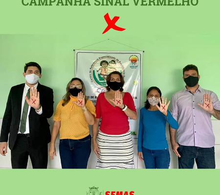 CREAS apoia a Campanha Sinal Vermelho em Valença do Piaui