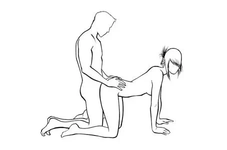 Posição sexual para penetração sem dor: de quatro (cachorrinho)