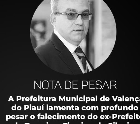 Prefeitura de Valença lamenta a morte do ex-prefeito