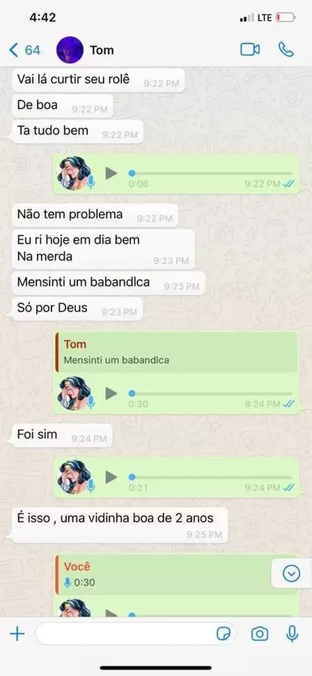 Antes de morrer, Tom Veiga acusou ex de agressão e mostrou fotos - imagem 36038