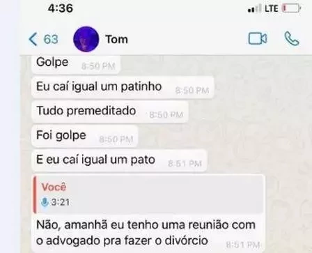 Antes de morrer, Tom Veiga acusou ex de agressão e mostrou fotos - imagem 36035
