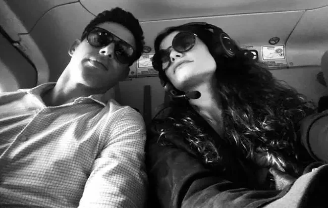 Alinne Moraes e  Cauã Reymond