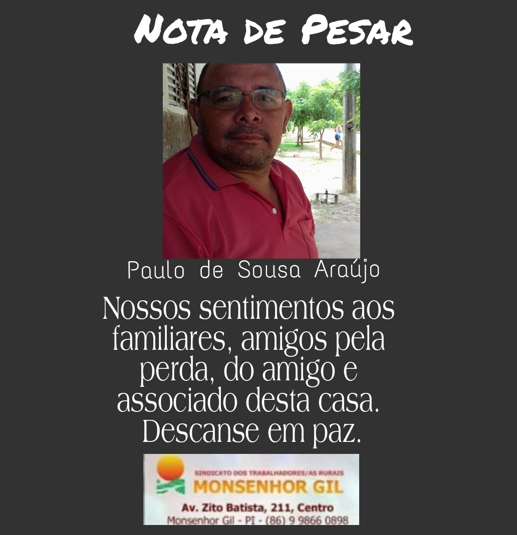 Em Baixa Grande, vai a óbito a 30ª vítima de Covid-19 em Monsenhor Gil - Imagem 3