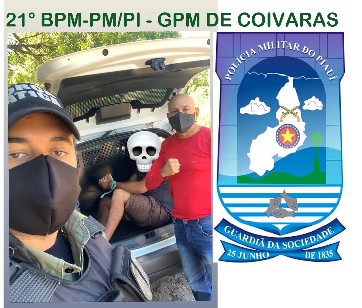 URGENTE: Suspeito de estupro é preso pelo GPM da PM-PI de Coivaras - Imagem 1