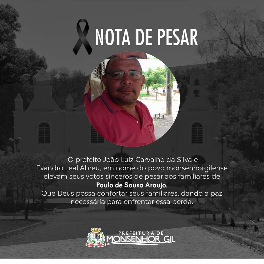 Em Baixa Grande, vai a óbito a 30ª vítima de Covid-19 em Monsenhor Gil - Imagem 1