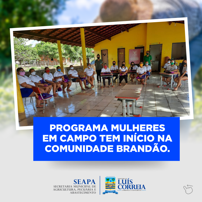 Programa Mulheres em Campo tem início em Luis Correia - Imagem 1