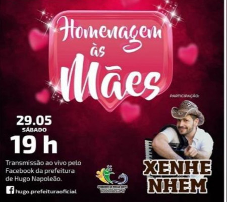 Prefeitura de Hugo Napoleão realizará live com sorteio de prêmios no sábado
