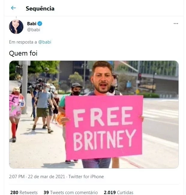 Caio defende Britney Spears