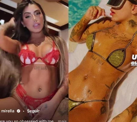 Mirella exibe região íntima lisinha e impressiona fãs com o tamanho; fotos
