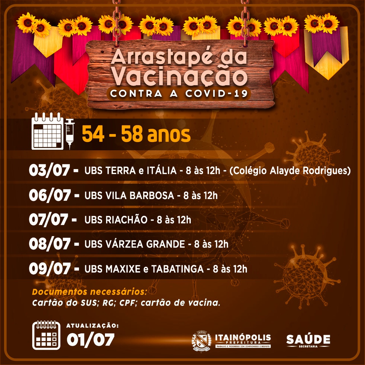 Prefeito Miguel e equipe de saúde elabora calendário de vacina com dia “D” - Imagem 1
