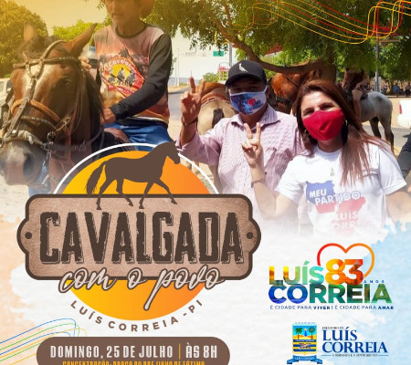 Prefeitura realiza Cavalgada em comemoração aos 83 anos de Luís Correia