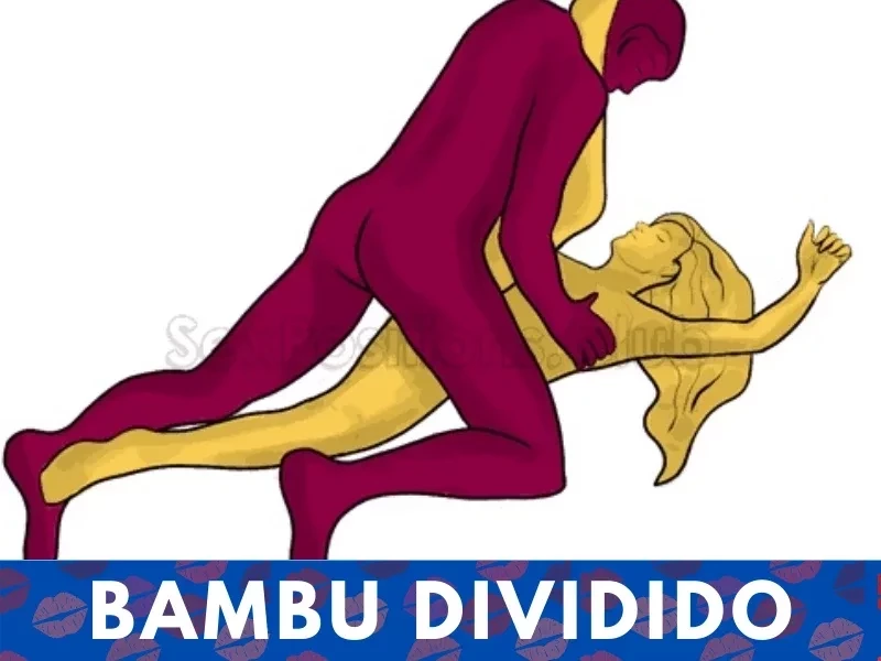 Posição sexual bambu dividido