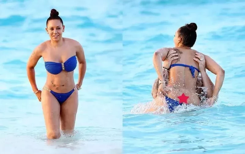 Mel B na praia
