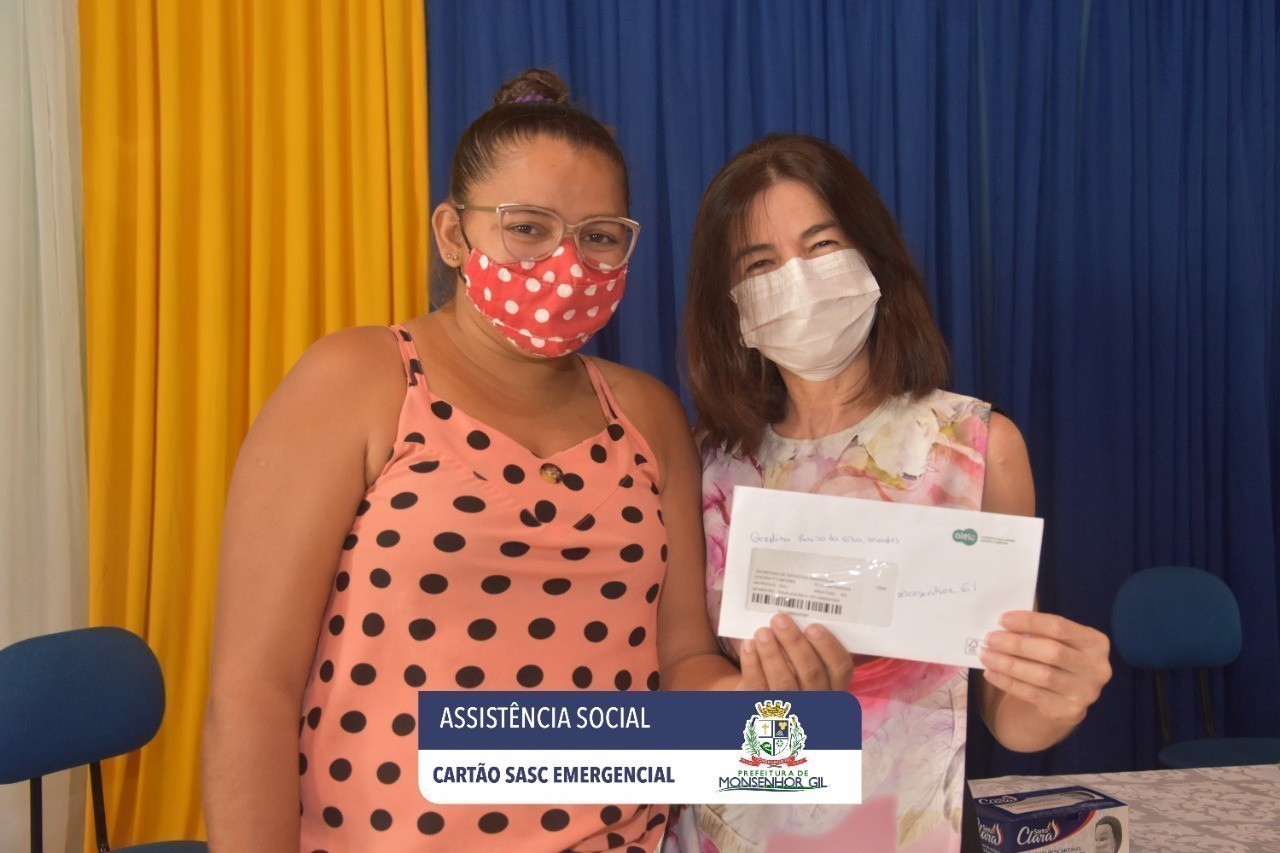 Prefeitura de Monsenhor Gil faz entrega do Cartão Sasc Emergencial 