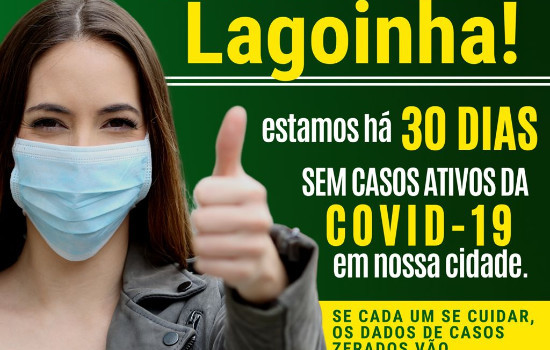 Cidade de Lagoinha completa um Mês sem registro de Casos Ativos na Cidade