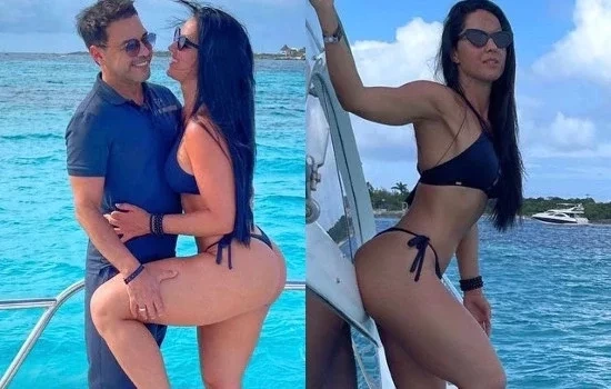 Graciele Lacerda exibe corpão em viagem a Cancún ao lado de Zezé; fotos