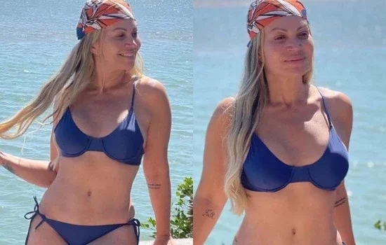 Solange Almeida celebra 47 anos exibindo corpão de biquíni; fotos 