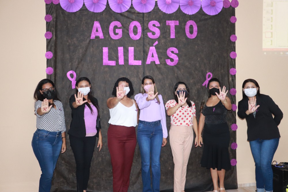 Assistência Social de Lagoinha realizou palestra sobre o Agosto Lilás - Imagem 1