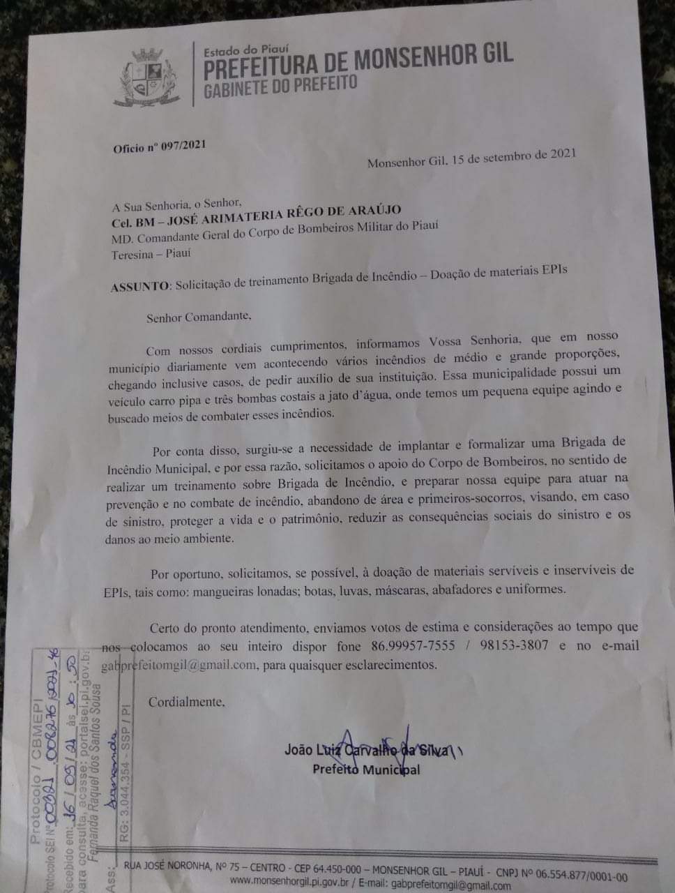 Prefeitura de Monsenhor Gil em defesa do meio ambiente, das queimadas  - Imagem 3