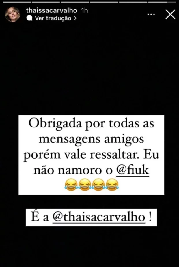 Thaíssa Carvalho no instagram