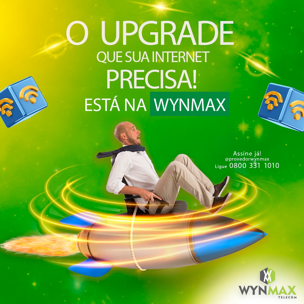 O Upgrade que sua internet precisa tá na Wynmax! Assine hoje mesmo! - Imagem 1