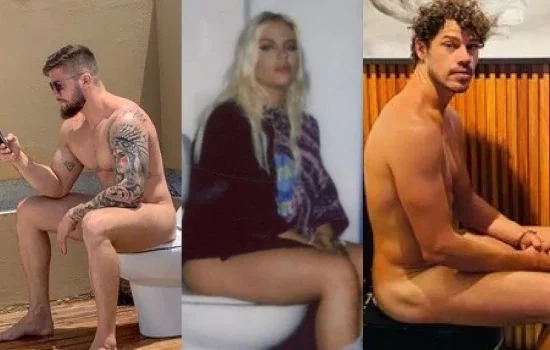 Além do marido de Preta Gil, veja outros famosos pelados no vaso sanitário