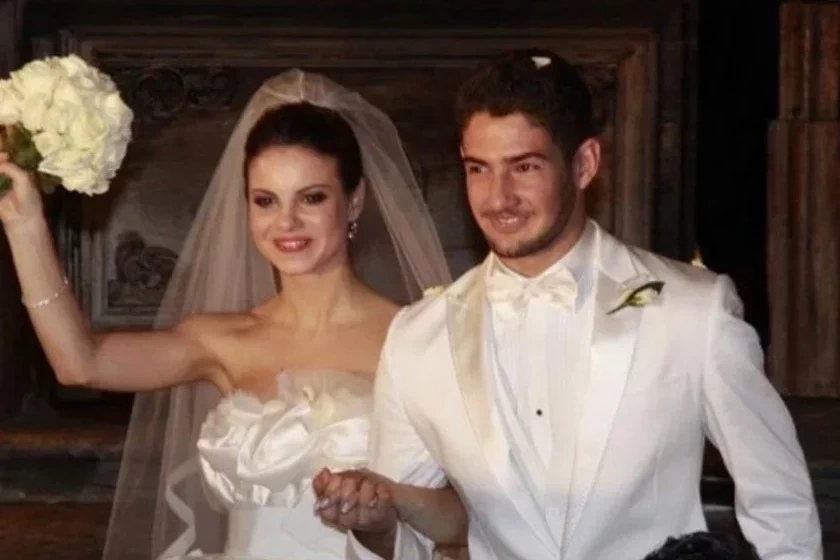 Stephanie Brito e Alexandre Pato