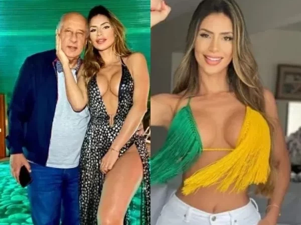 Namorada de Del Nero usa top ousado para torcer pelo Brasil; fotos 