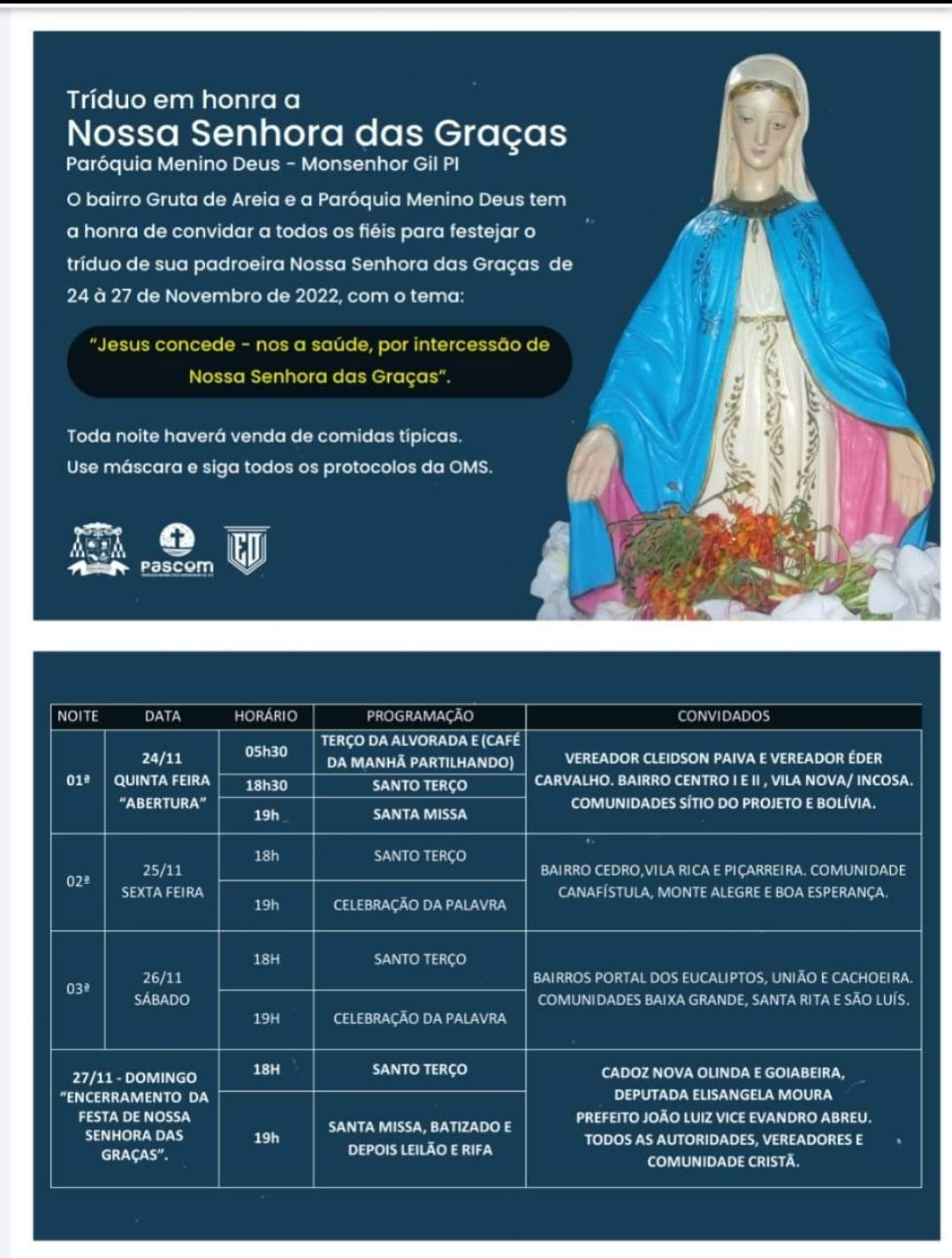 Vice prefeito Evandro Abreu participa de festejos em Monsenhor Gil  - Imagem 1