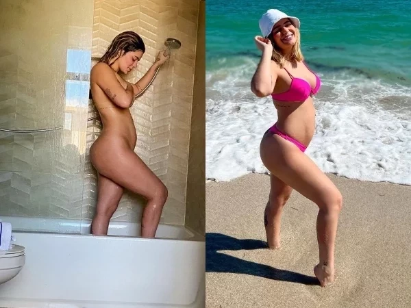 Grávida pela 1º vez, Viih Tube posa nua em banho e exibe barriguinha; fotos