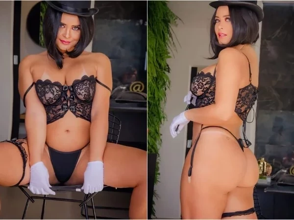 Geisy Arruda encarna mágica sexy em novo ensaio de lingerie; fotos!