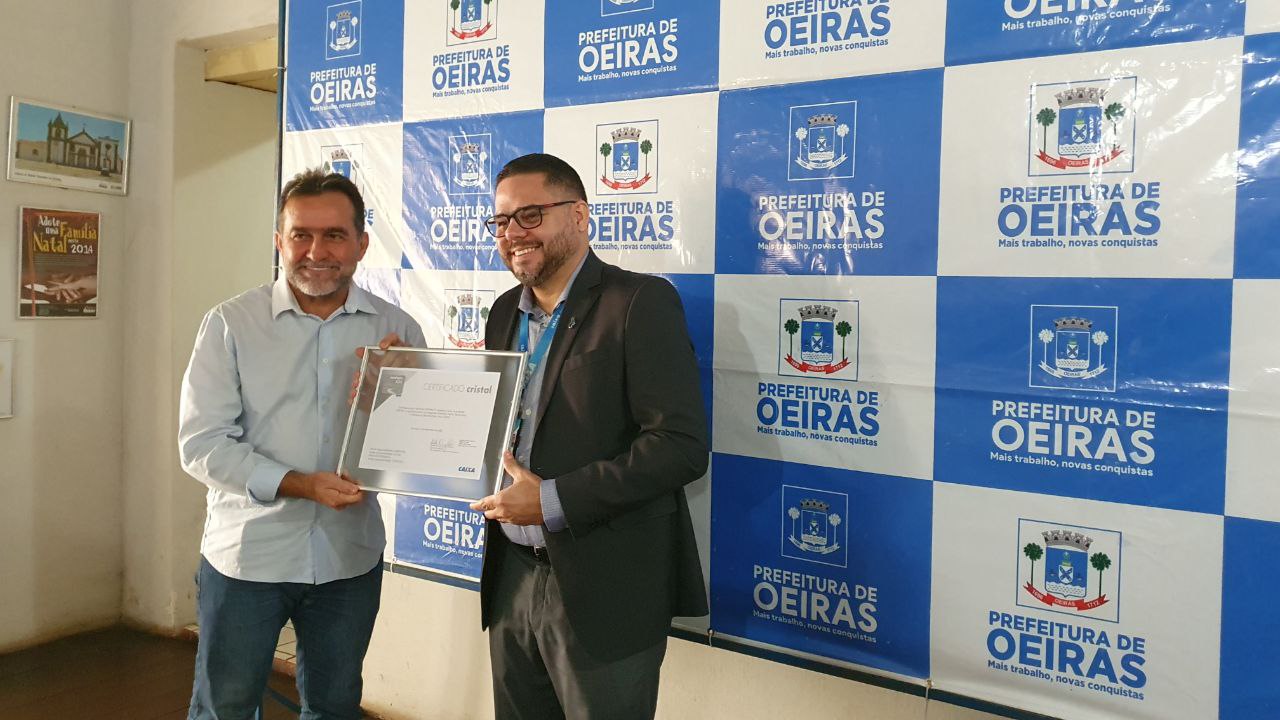 Oeiras é a única cidade do PI premiada com Selo Município + Azul da CAIXA - Imagem 1