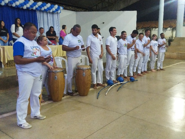 Prefeitura promove evento de capoeira com crianças da Assistência Social.