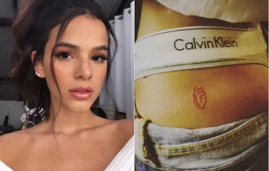 Coração no bumbum, desenho com Neymar: as tatuagens de Bruna Marquezine