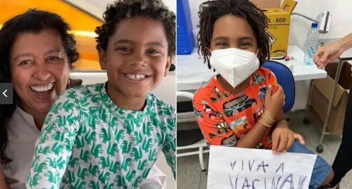 Veja famosos que já levaram filhos para tomar vacina contra Covid - imagem 70959