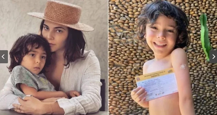 Veja famosos que já levaram filhos para tomar vacina contra Covid - imagem 70958