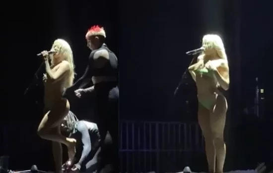 Luísa Sonza tira a roupa na apresentação ao vivo de nova música; vídeo