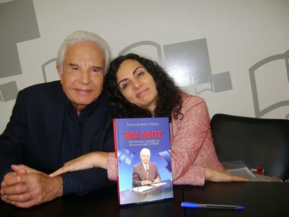Cid Moreira e Fátima Sampaio