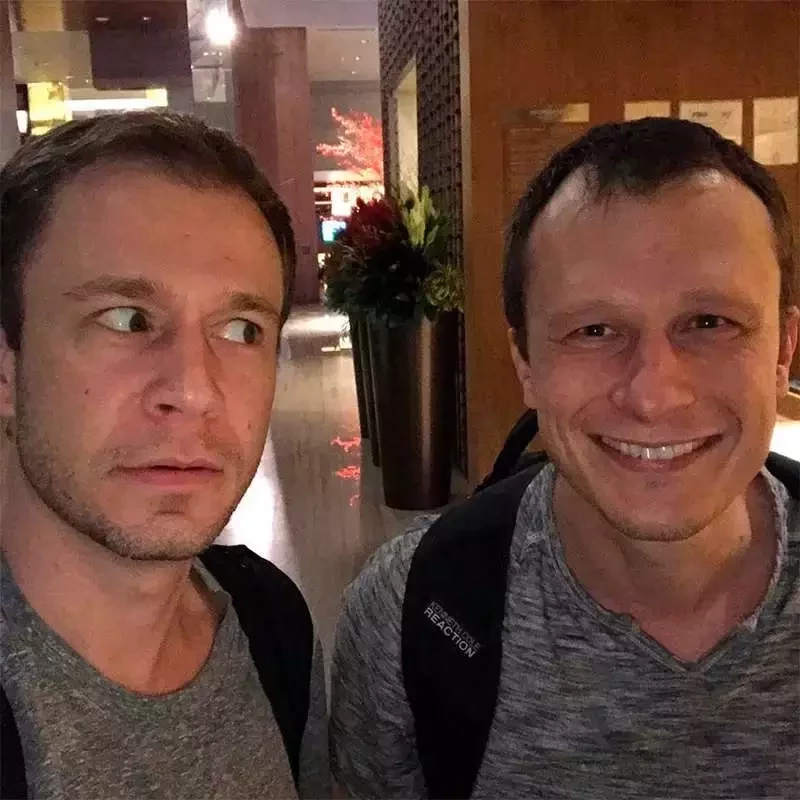 Tiago Leifert e Alexandre Rossi