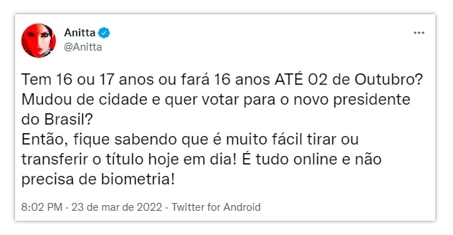 Famosos fazem campanha para que jovens tirem o título de eleitor   - imagem 79019