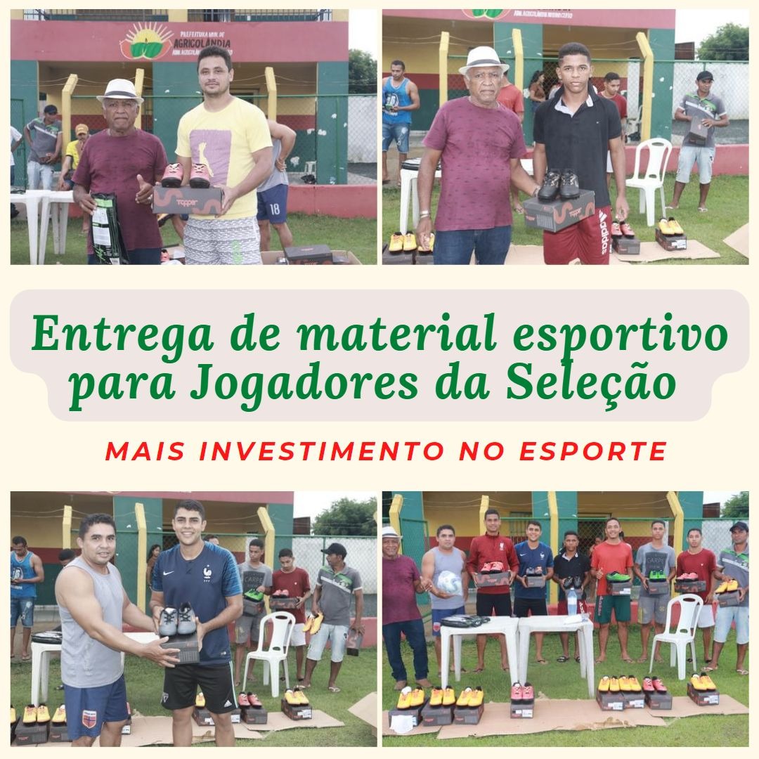 Prefeito Ítalo entrega material esportivo para os jogadores da Seleção  - Imagem 1