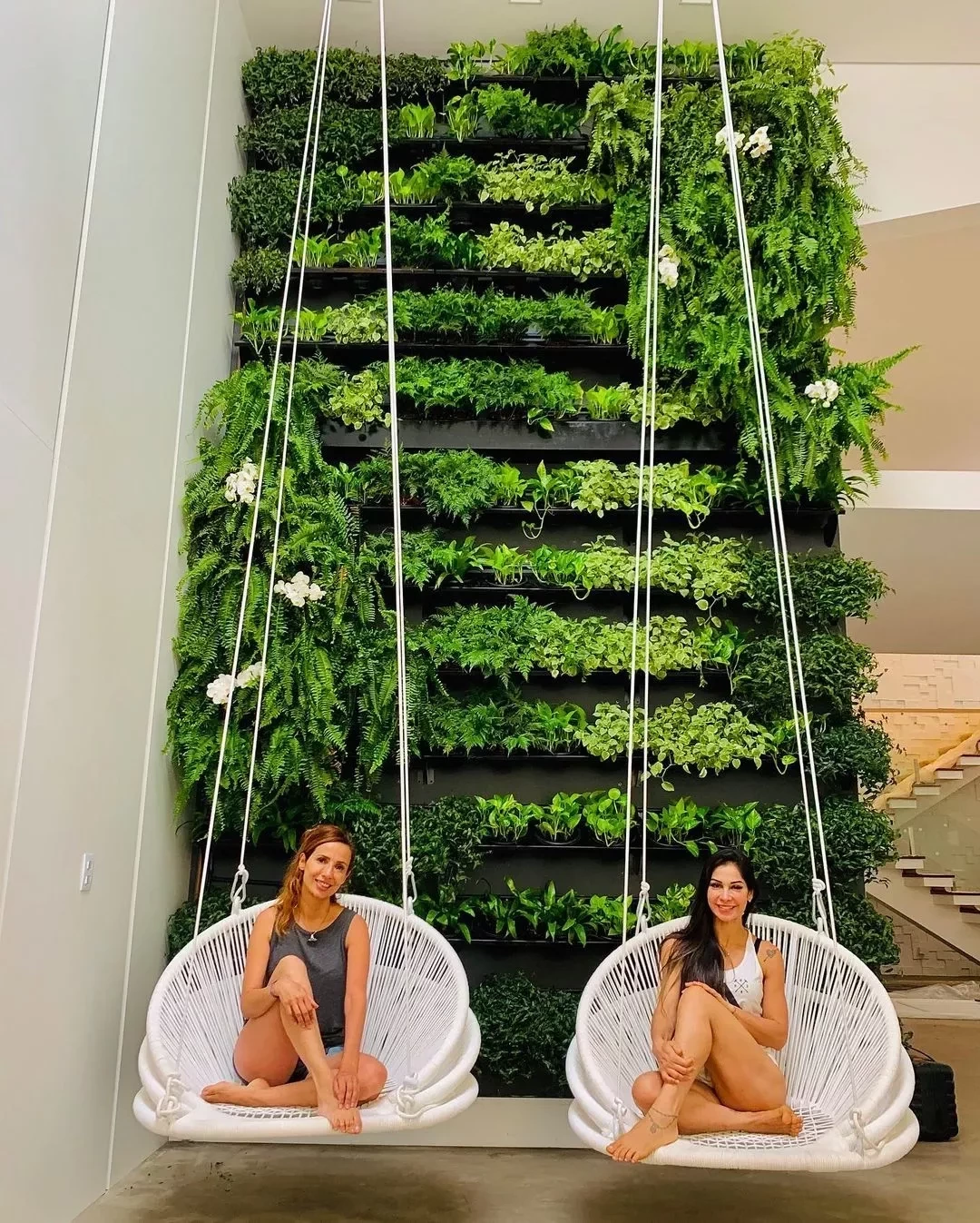 Jardins de inverno e balanços