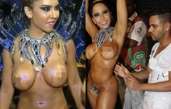 Mulher Melão relembra primeiro Carnaval quando desfilou seminua; fotos