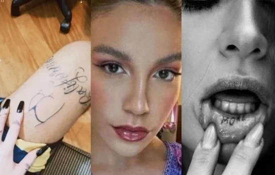 Priscilla Alcantara faz tatuagem em local inusitado; veja outros famosos