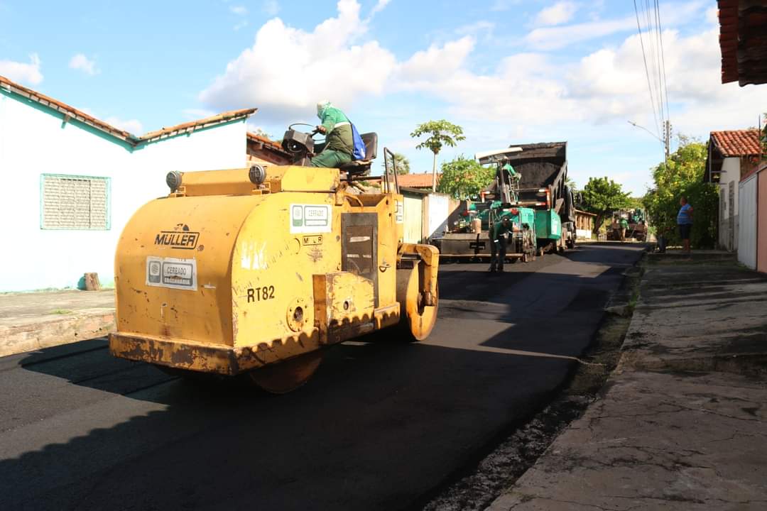 Iniciada a terceira etapa de pavimentação asfáltica em Monsenhor Gil - Imagem 1