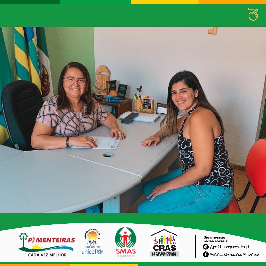 Prefeita Lúcia Lacerda e a Coordernadora Suzana Lopes