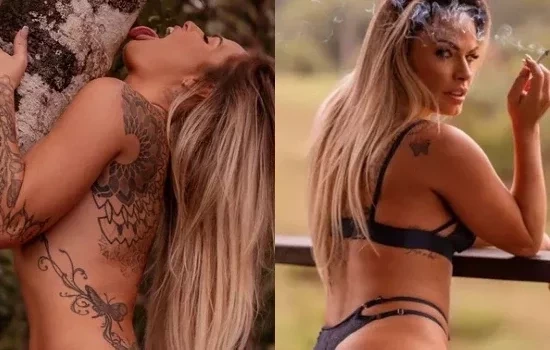 Nua, ex-BBB Nati Casassola mostra resultado de 'remodelação' no bumbum